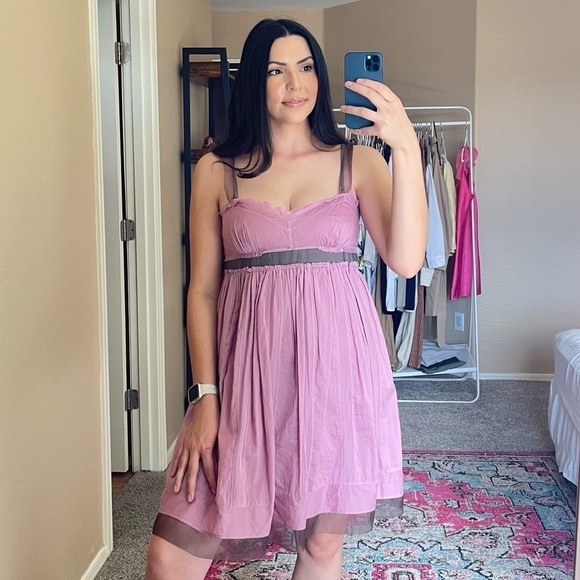 Y2k Loft Purple Babydoll Dress - Picture 3 of 11